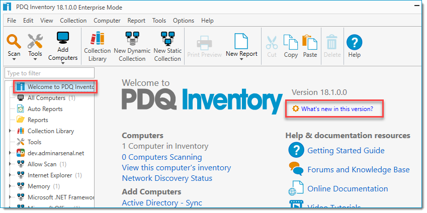 download the new PDQ Inventory Enterprise 19.3.464.0