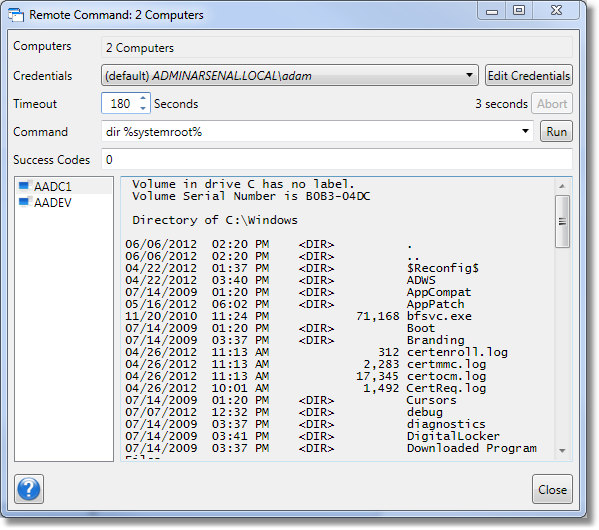 RemoteCommandWindow